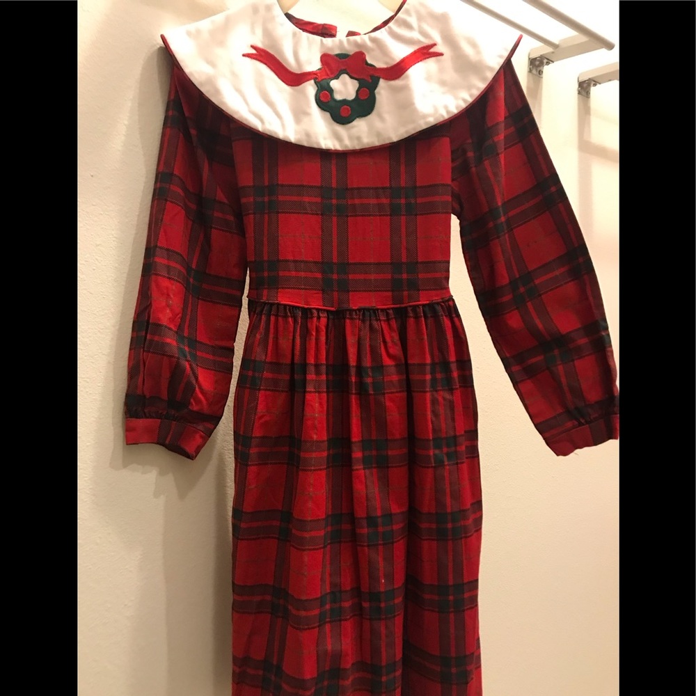 Melissa Jackson Holiday Dress w/ Reversible Collar